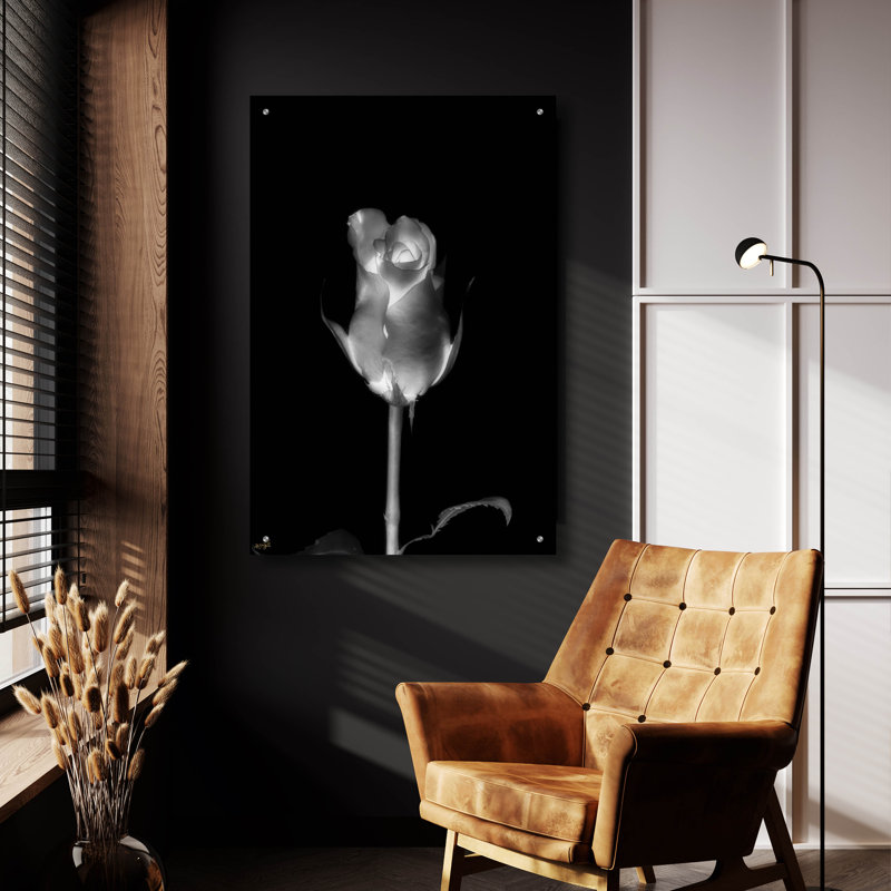 Art mural en verre épique «Rose Xray 6» par Life BeautifuLEE, 24 po x 36 po, H 36 po x l 24 po