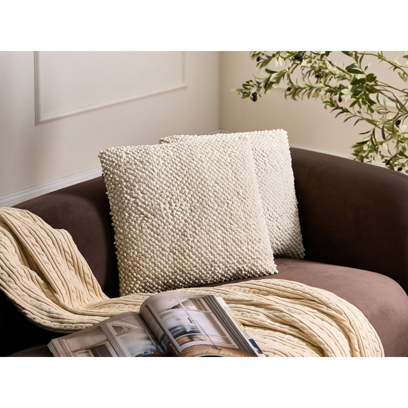 Beige Square Cushion