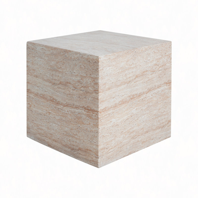 Outdoor/Indoor Square Lightweight Concrete Side Table