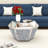 Amla Glass Coffee Table Mirrored Top