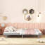 Structure de lit plateforme moderne de conception moderne avec une construction robuste et une apparence élégante pour une stabilité accrue-970408012-970408015