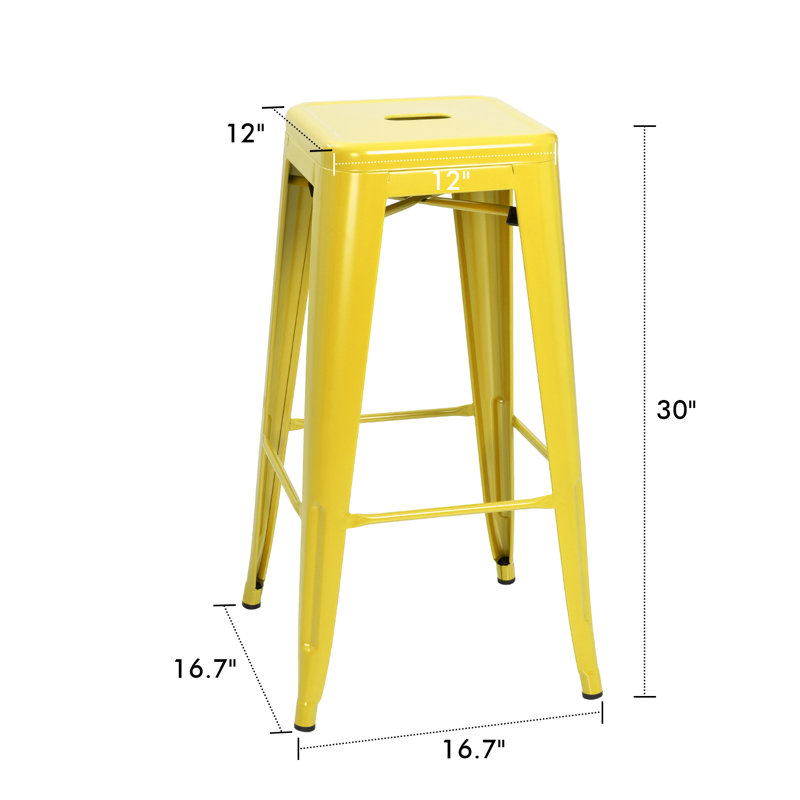 Tabouret de bar 30 po Lansing, Jaune