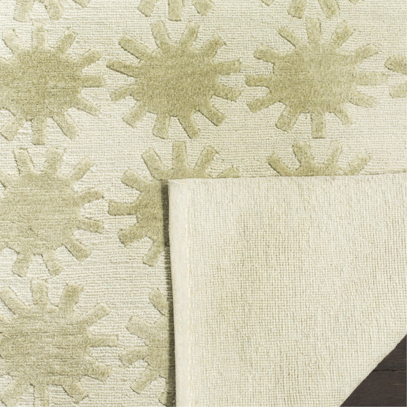 Tapis en soie et laine Martha Stewart, Tapis de couloir 2 pi 3 po x 10 pi