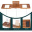 Plateau de baignoire pliable en teck, plateau de baignoire extensible pour baignoire, baignoire de luxe et accessoires de salle de bain