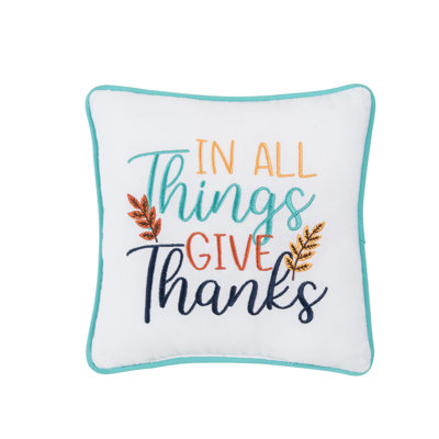 In All Give Thanks Pillow