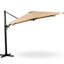 Parasol de patio en porte-à-faux 10 pi avec rotation à 360 ° et réglage de l'inclinaison, parasol carré extérieur décalé avec mât en aluminium sans base