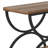 Tashai 2-Tier Rectangular End Side Table with Semicircular Metal Legs-270193291-329926391