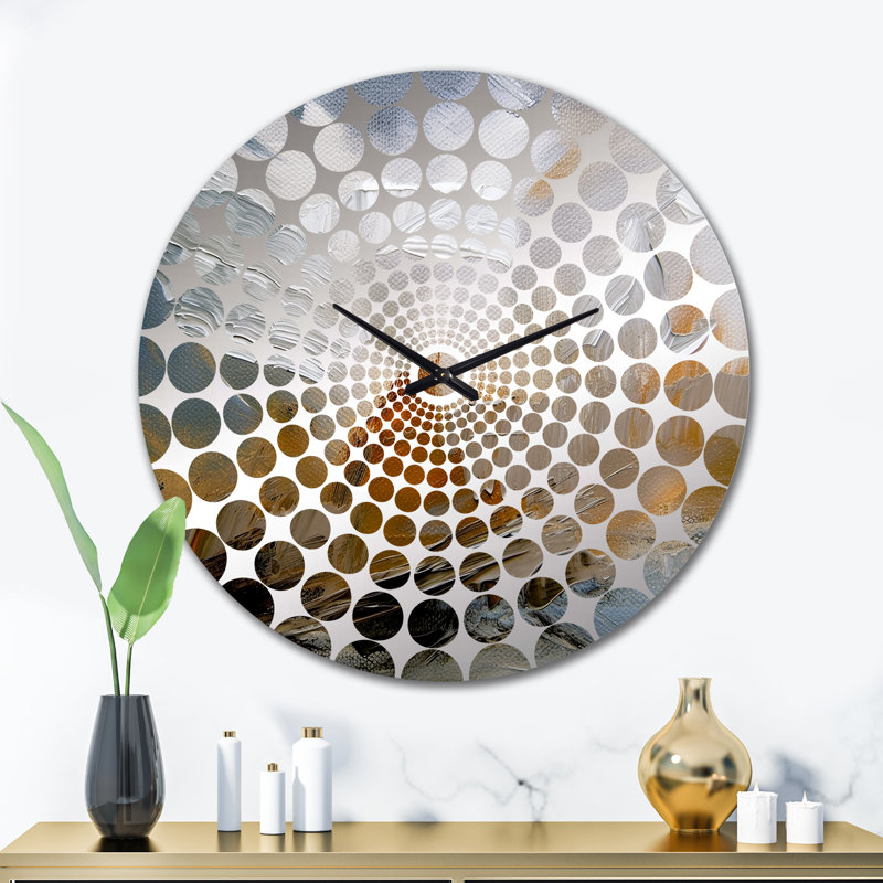 Willona - Horloge murale peinture abstraite, Grand