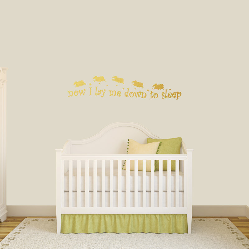 Adhésif décoratif "me me permettant now to sleep", Or