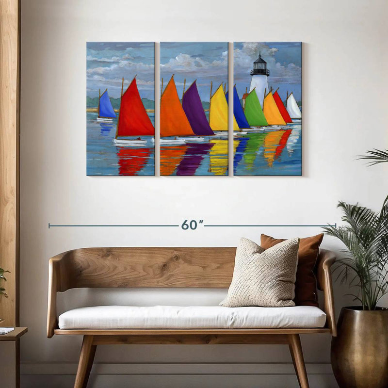 Mehar Rainbow Fleet, 28" H x 45" W