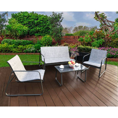 Nestl 4 - Person Outdoor Seating Group with Cushions & Reviews | Wayfair