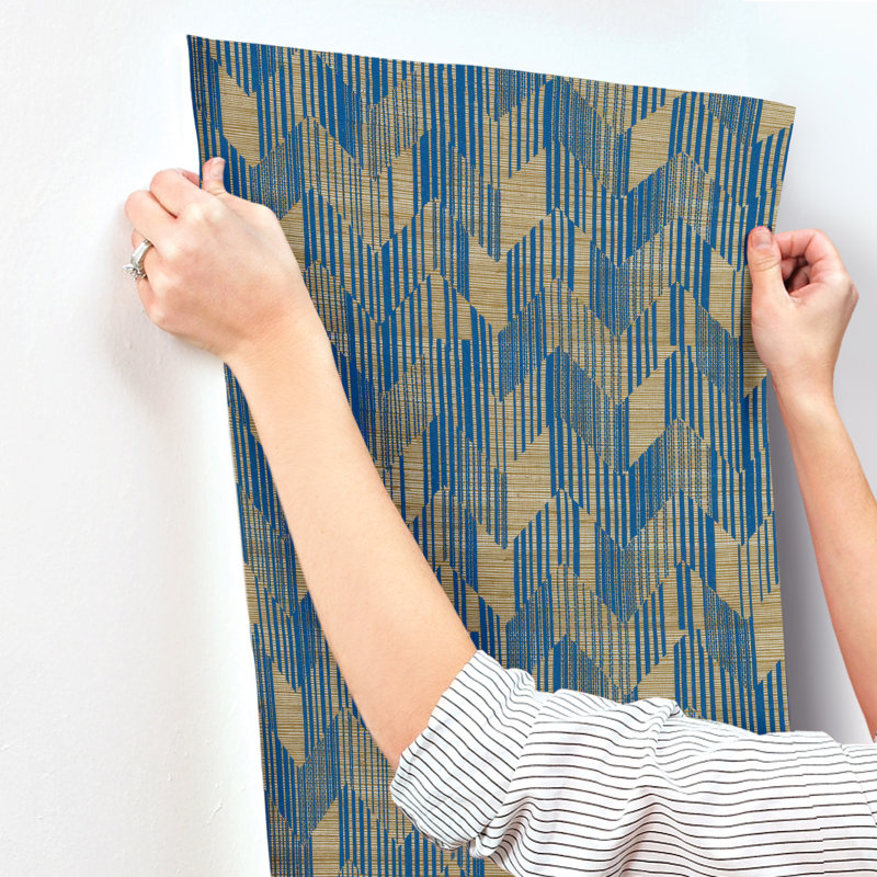 Birch Wallpaper, Blue