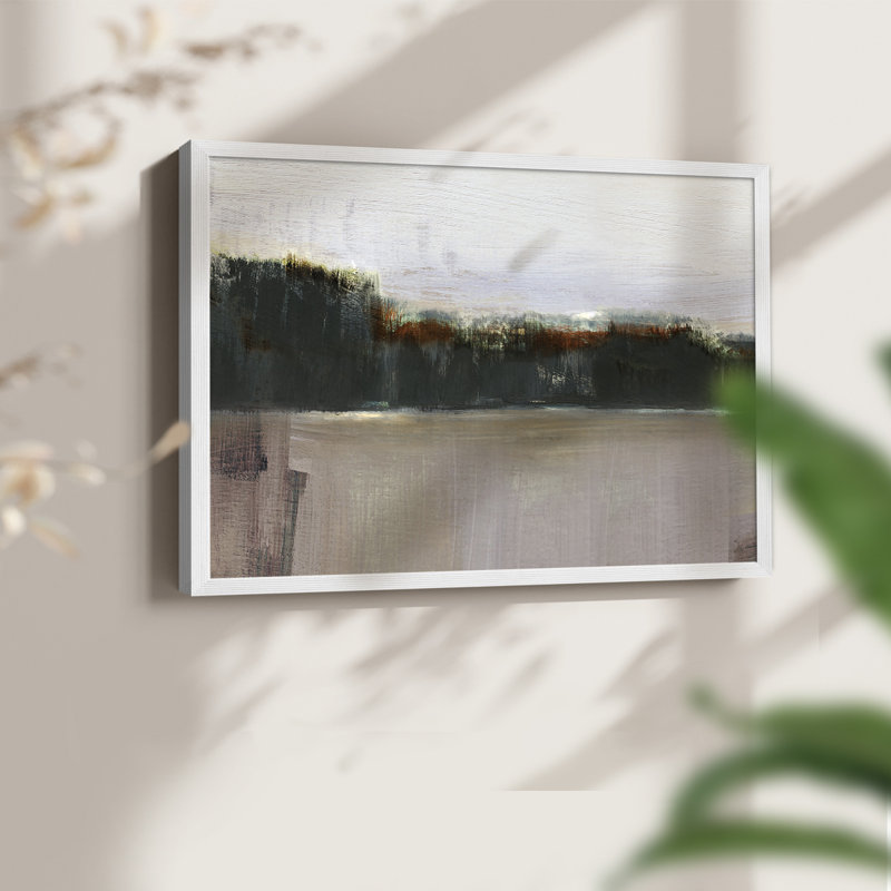 Au crépuscule Turnwood - Impression encadrée - Restickable, H 11 po x l 14 po, Blanc