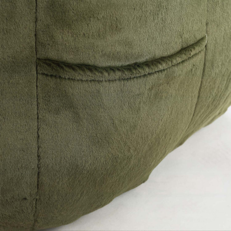 Bean Bag Chair, Bean Bag Sofa Chair with Armrests Stuffed High-Density Foam, Lazy Sofa Comfy Chairs BeanBag Chair for Adults in Living Room,Bedroom Reading