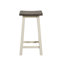 Ensemble 3 pièces à hauteur de comptoir, chêne gris et finition blanc antique-80971022
