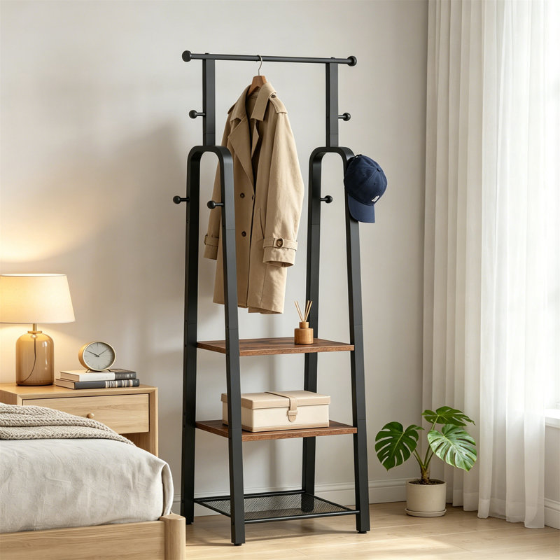 Metal 6 - Hook Coat Rack