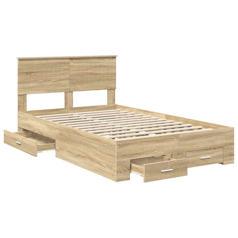 Bed, Sonoma Oak, Small Double (4')
