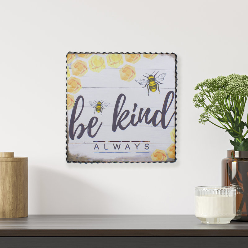 Art mural en toile 12 "Be Kind Always"