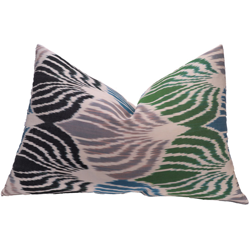 Lumbar Pillow Cover & Insert, Light Beige Argyle