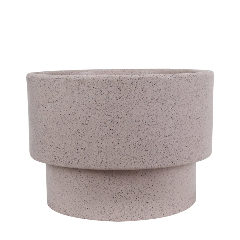 Pot à fleurs en polyéthylène Williard, Rose, H 12 po x l 11,4 po x P 11,4 po