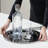 ANNA New York Striations Porcelain Stainless Steel Tray Serving Dish-103104891