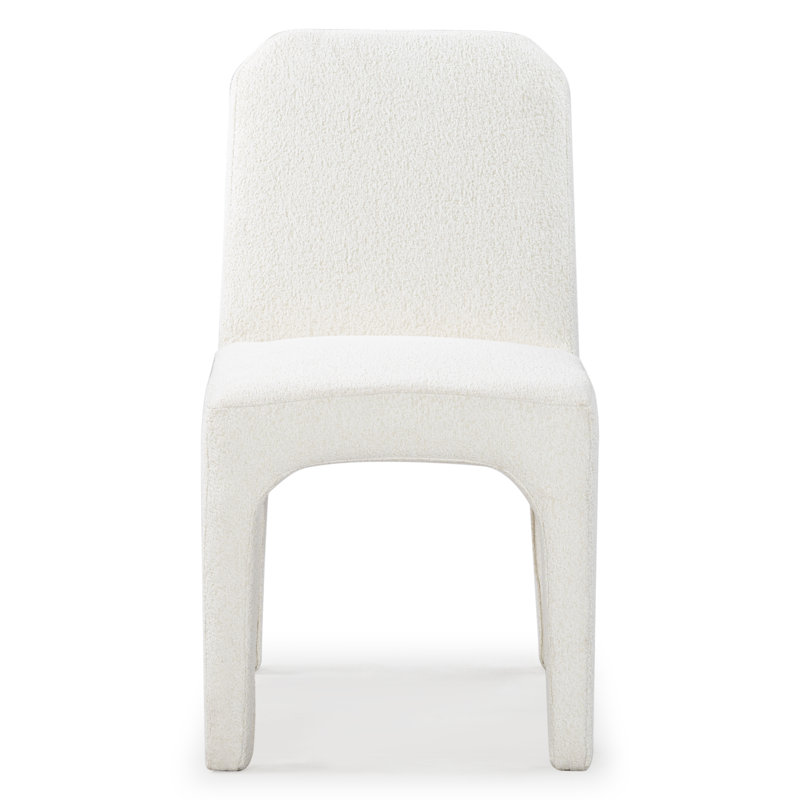 Iyaas Polyester Blend Side Chair Dining Chair, Ivory