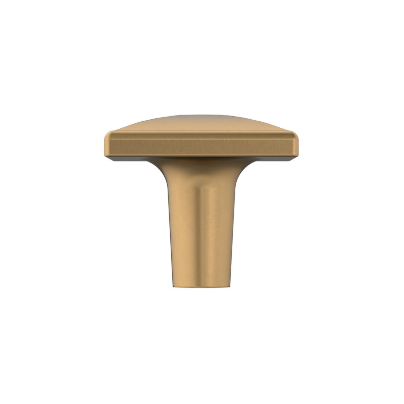 Poignée extensible carrée, H 1,5 po x l 1,5 po x P 1,13 po, Bronze champagne