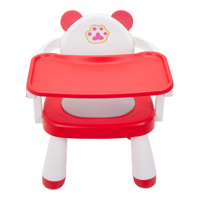 High Chair, White/Red