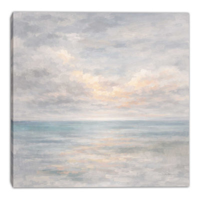 Open Water Glow Wrapped Canvas Wall Art