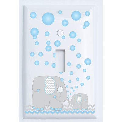 Bubbles And Elephant People 1 - Gang Toggle Light Switch Wall Plate