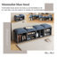 40cm Deep Blue Storage Benches