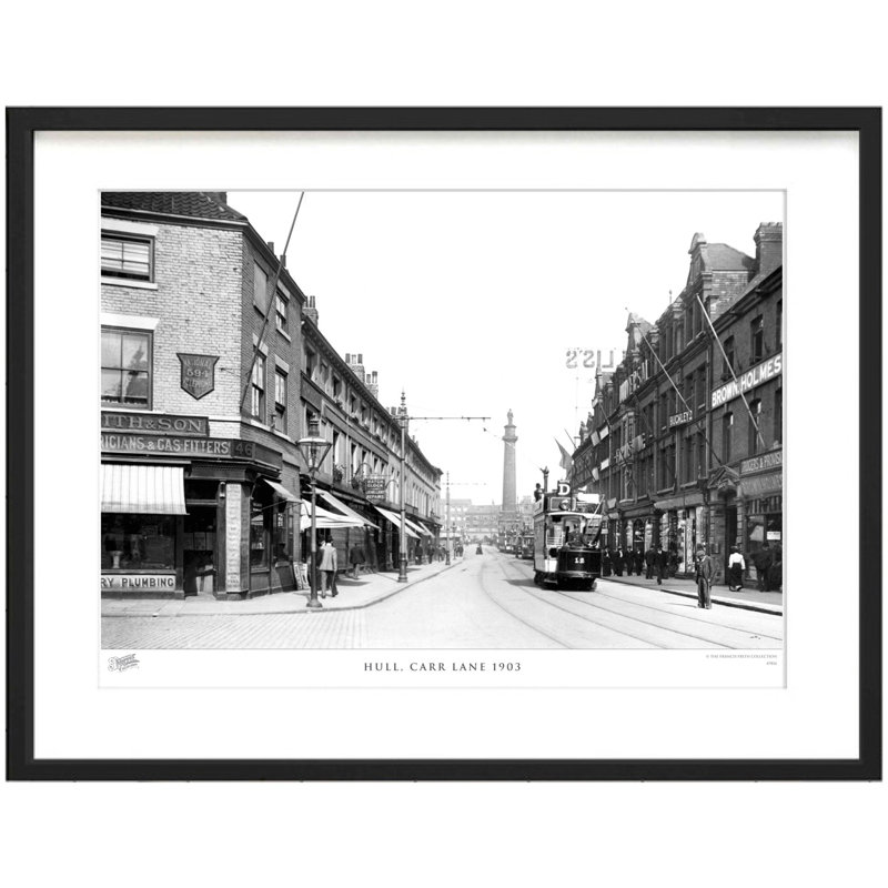 Hull, Carr Lane 1903 by Francis Frith - Single Picture Frame Print, 28cm H x 36cm W x 2.3cm D