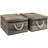 Sorbus Wooden Pattern Fabric Box 2-Pack-416146671