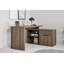 Hollice 140Cm W L-Shape Credenza Desk with Cabinet-109186518