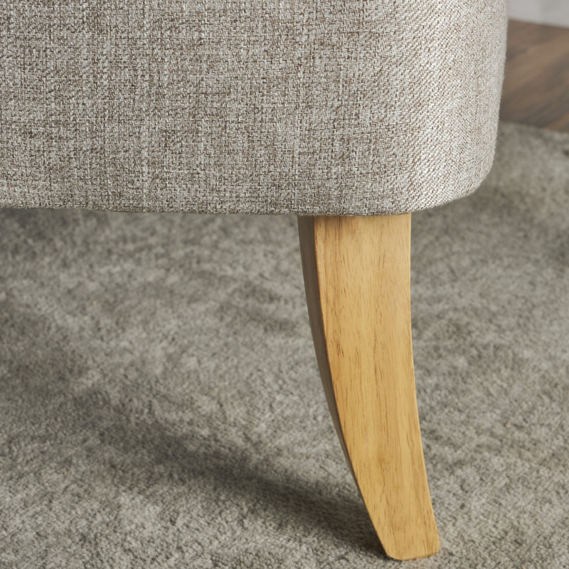 Causeuse à accoudoirs évasés 49,25 po Amarren, Beige