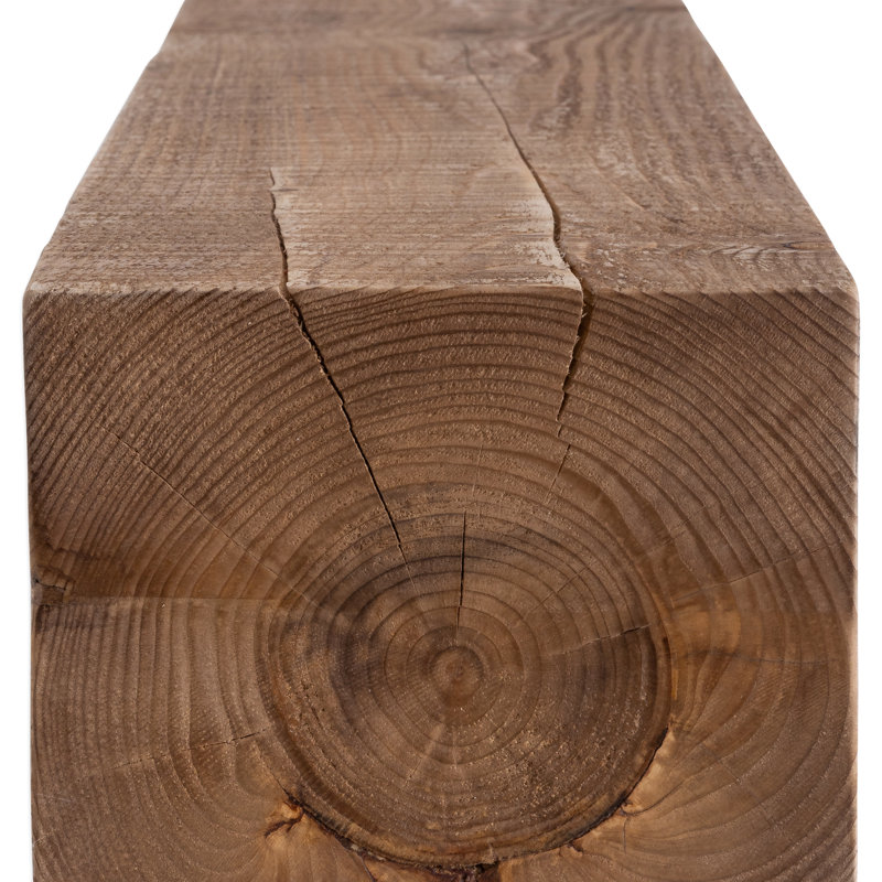 Aged Oak Poplar Hollow Modern Fireplace Mantel Shelf