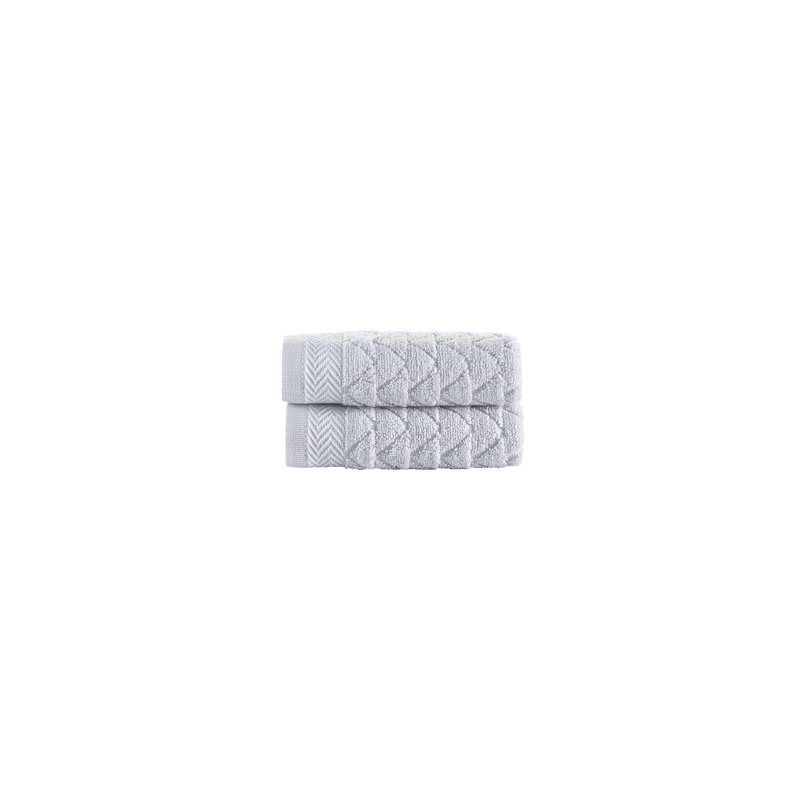 Turkish Cotton Wash Towels, Silver