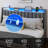 Queen Size Bed Frame with Headboard and 2 Storage Drawers, Upholstered Bed Built-In LED Lights and Charging Station-1722278763