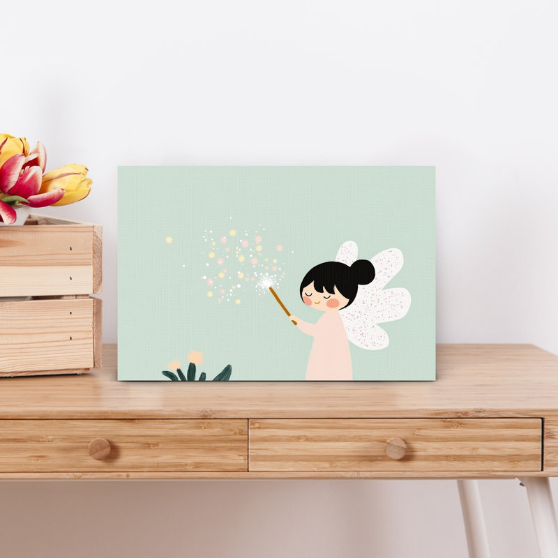 «Sweet Fairy Sparkles Dreamy Peaceful Whimsical», reproduction d'art murale, H 12 po x l 18 po