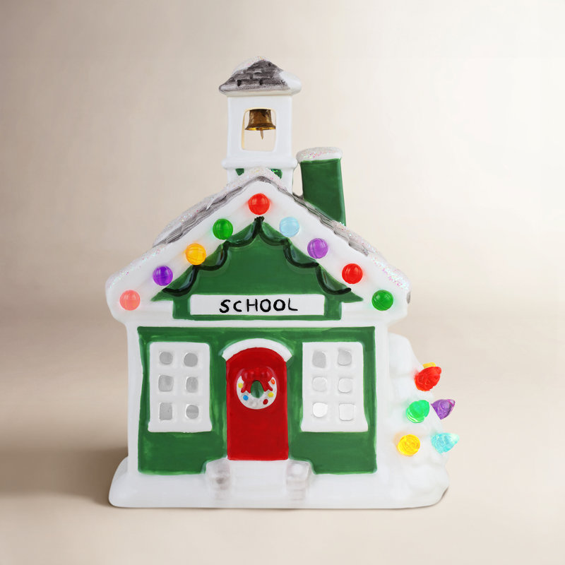 6" Nostalgic Ceramic Village School