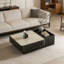 Table basse moderne avec rangement artistique