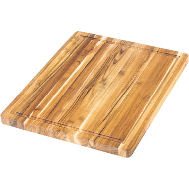 Teakhaus Edge Grain Set of 2 Teak Wood Rectangular Nesting