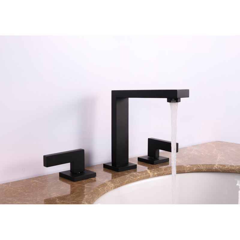 Widespread Bathroom Faucet, Black