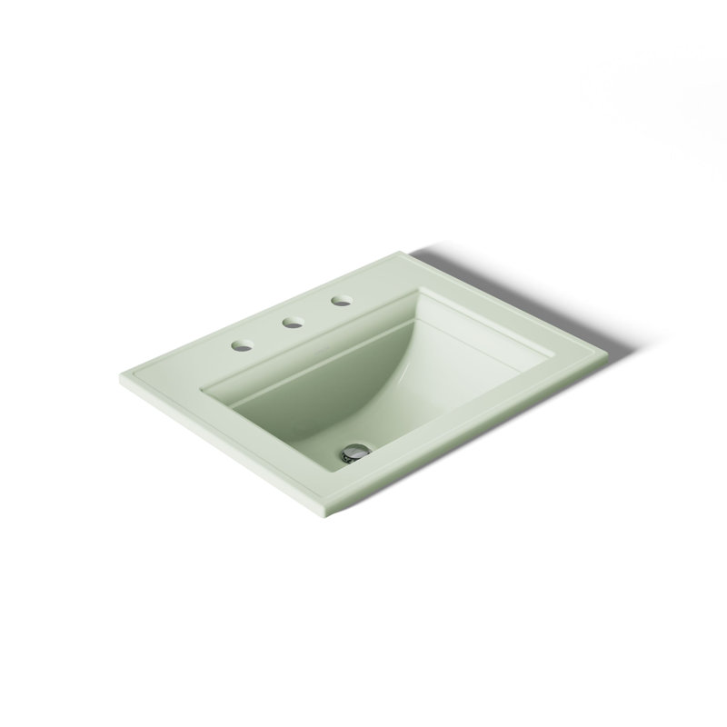 Memoirs® Stately Drop-in Bathroom Sink, 8" Centers, Aspen Green