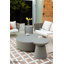 Table d'appoint ronde en béton 20 po Elementi Home Kylix pour l'intérieur et l'extérieur-88957639