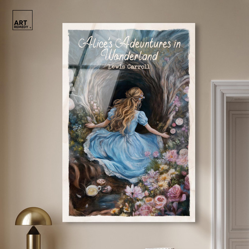 Art classique en acrylique Alice par Art Remedy, prêt à accrocher, H 54 po x l 36 po