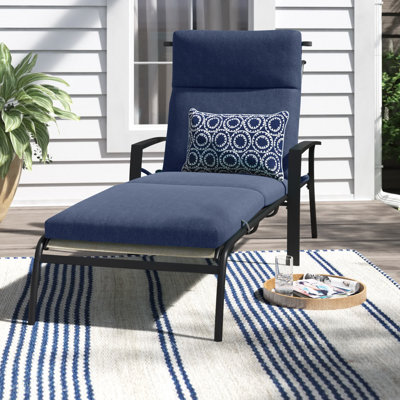 Outdoor 3'' Chaise Lounge Seat / Back Cushion
