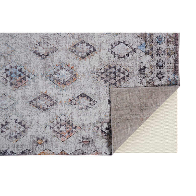 Tapis sable/gris Tre, Rectangle 9 pi 5 po x 12 pi 5 po