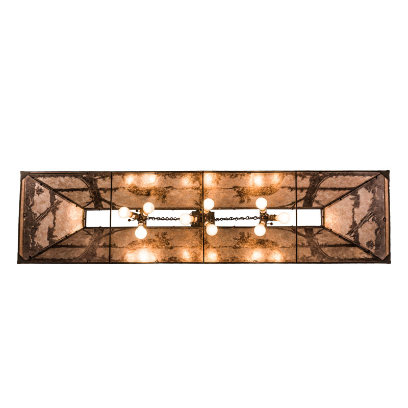 Rustic Lodge 9 - Light Antique Copper Pool Table Lights Pendant