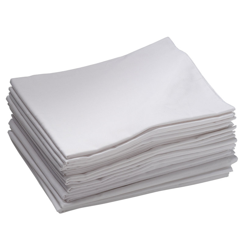 Drap de lit ECR4Kids, taille pour tout-petit, accessoires de repos, blanc, paquet de 12